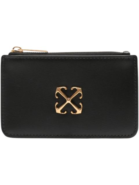 OFF-WHITE Jitney Zipped Card Case Black