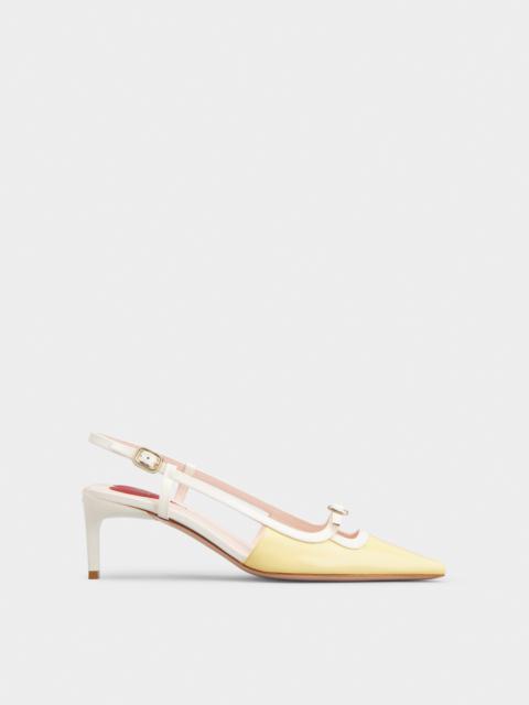 Viv’ Canard Slingback Pumps in Patent Leather