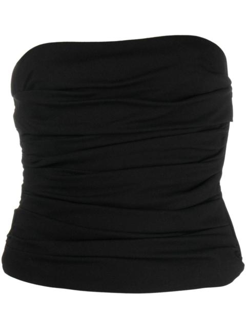 ruched bandeau top