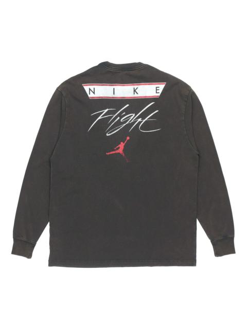 Air Jordan MENS Logo Print Crew-neck Sports Black DD0966-010