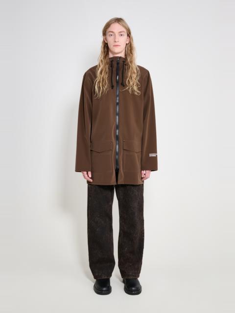 Stockholm Patch Raincoat Dark Brown