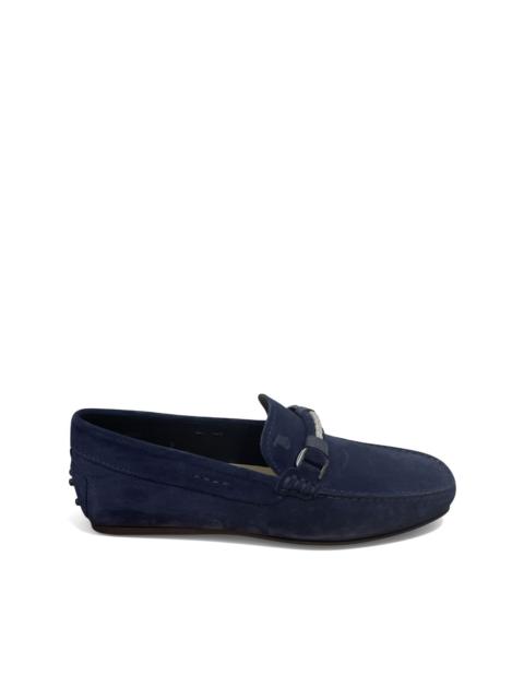 braided strap loafers