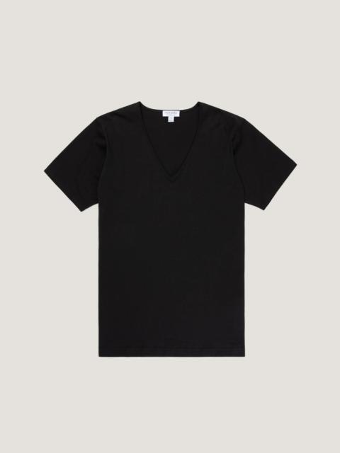 Superfine Cotton V‑Neck Underwear T‑shirt