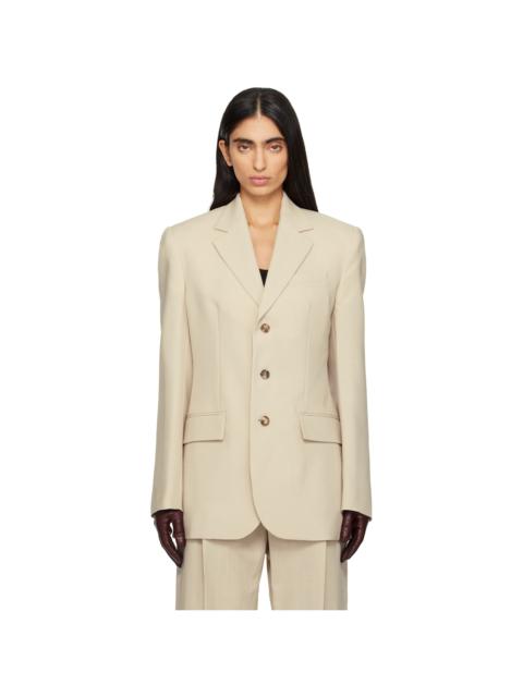 Beige Light Longline Blazer