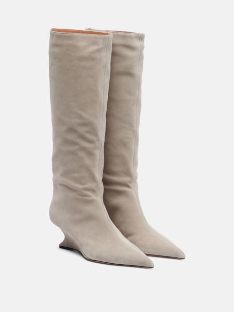 Nina 50 suede knee-high boots