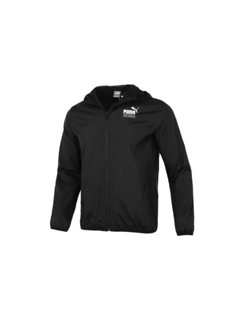 PUMA Athleisure Casual Sports Windproof Running Woven Jacket Black 846315-01