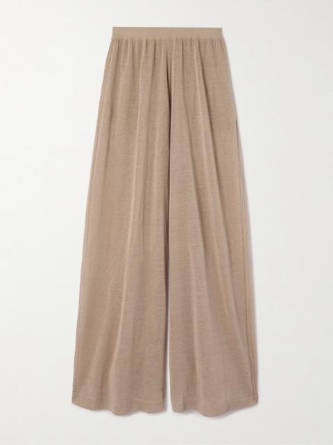 Linen And Silk-blend Pants
