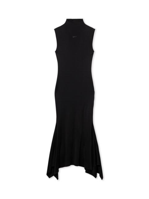 Fluid Jer S/L Midi Dress