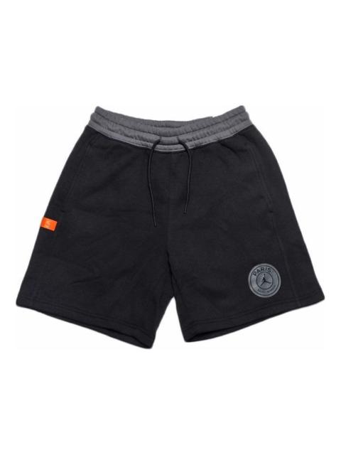 (WMNS) Air Jordan x PSG Fleece Short 'Black' DZ3270-010