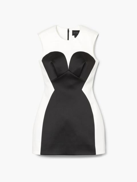 SEAMED UP SATIN DRESS