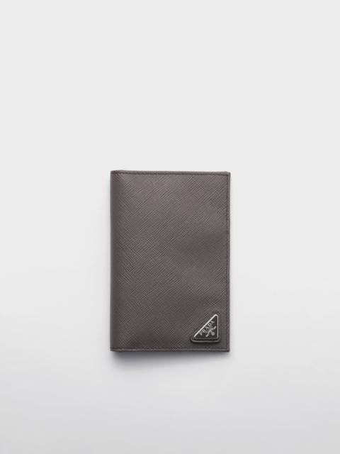 Saffiano leather passport holder