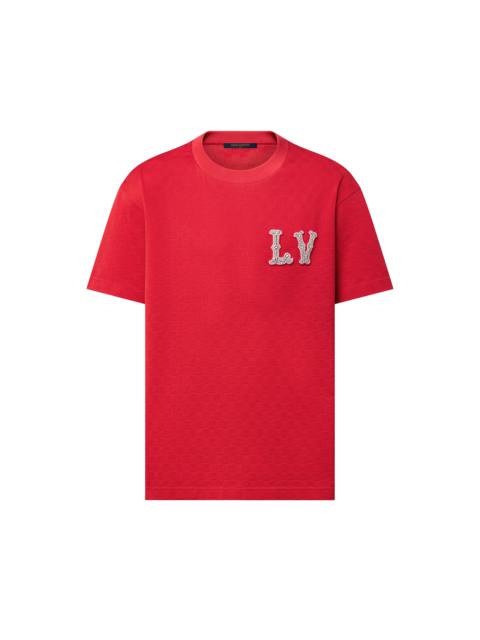Cotton Pique T-Shirt With Embroidered LV Patch