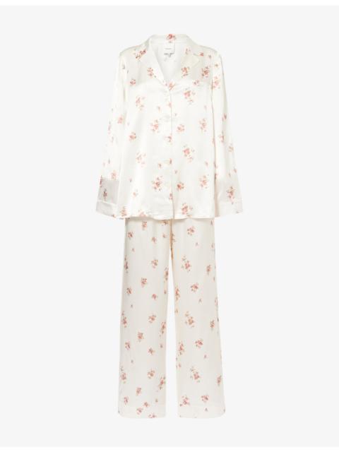 Ella Relaxed-Fit Silk Pyjamas Set