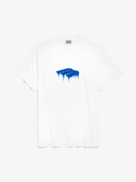 Men's Wet Brush Oversized T-shirt in White