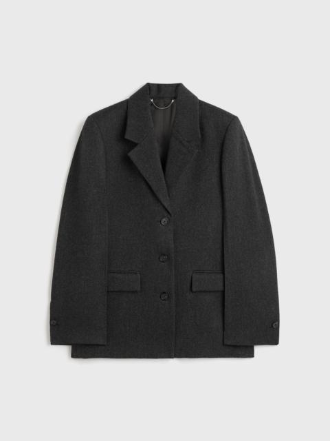 Twill suit jacket charcoal