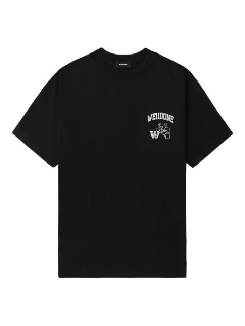 bear-logo cotton T-shirt