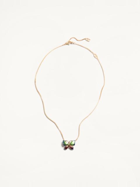 VOULOIRVOLER NECKLACE IN METAL AND ENAMEL