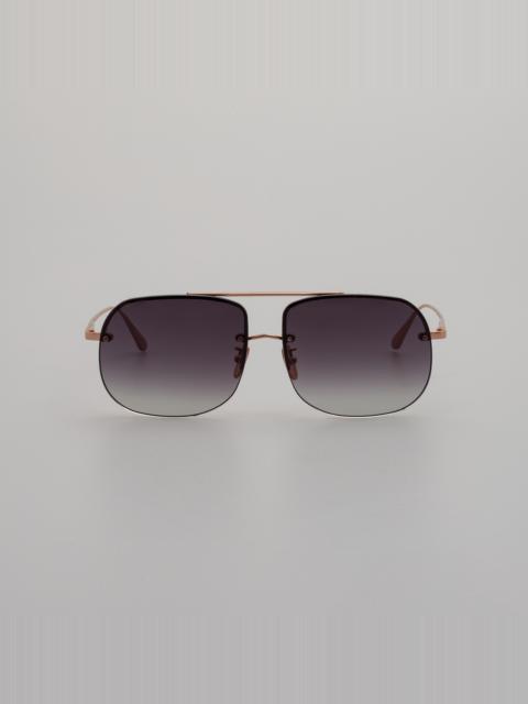 Seren Aviator Sunglasses in Rose Gold