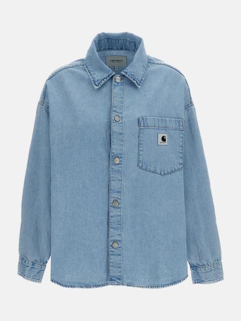 Long-sleeve denim shirt