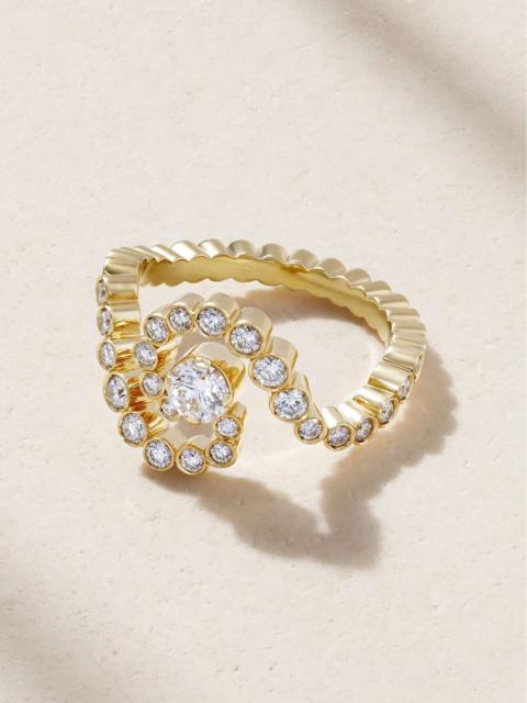 Ocean de Ciel 18-karat recycled gold diamond ring
