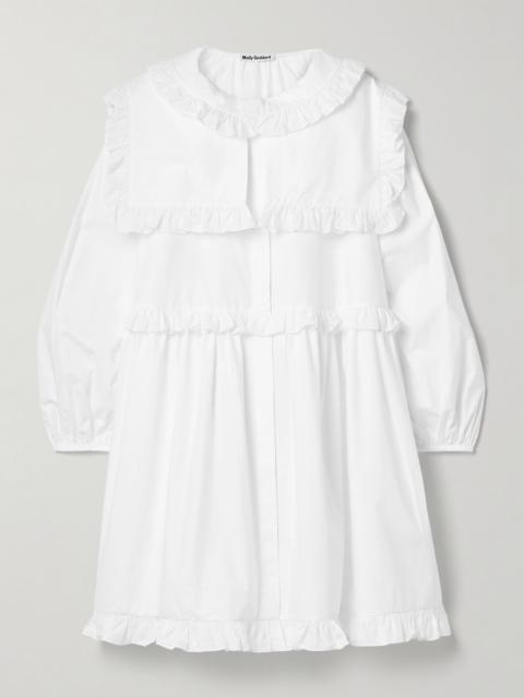 Lizzie Ruffled Cotton Mini Dress