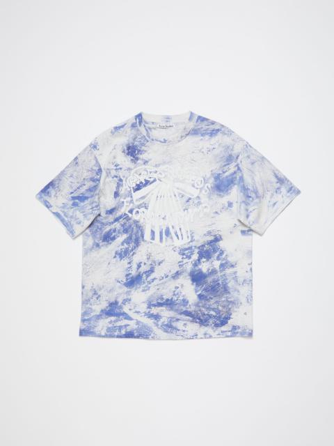T-shirt plaster print - Faded blue