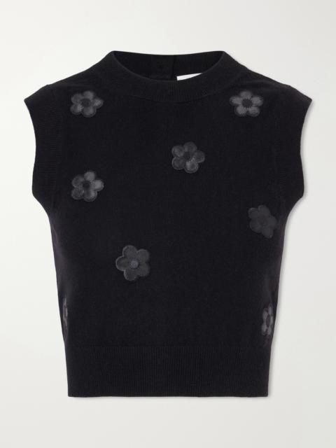 Dean Button-embellished Cashmere Vest