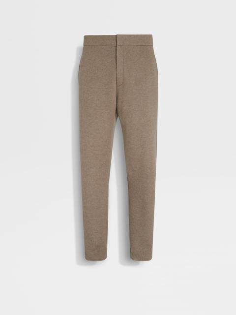 LIGHT TAUPE MÉLANGE OASI CASHMERE PANTS
