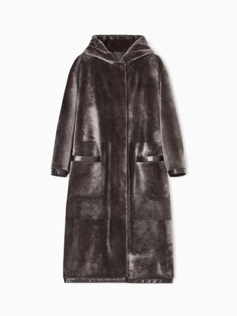 LONG LAMBSKIN SHEARLING COAT