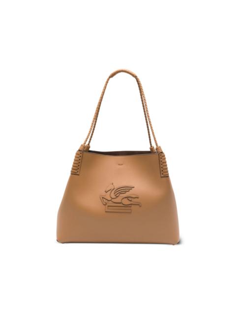 braided-handle shoulder bag