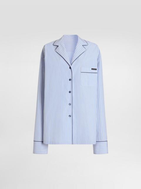 Striped fabric vanity shirt
