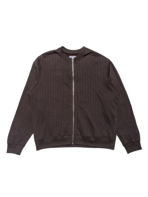 Quilted Zip Up Tire Black