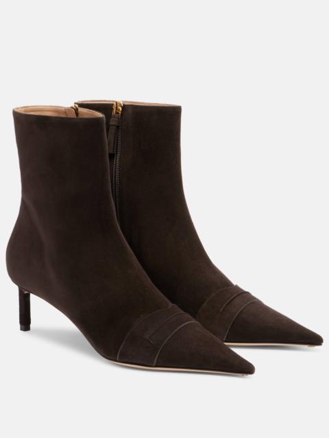 55 suede ankle boots