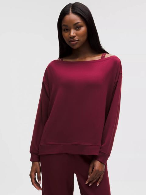 BeCalm Oversized Boatneck Long-Sleeve Shirt