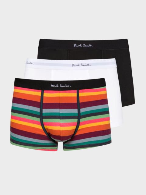 'Artist Stripe' Boxer Briefs Three Pack
