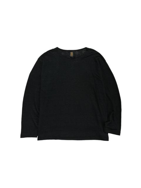 Normandy Linen Basque Shirt Black