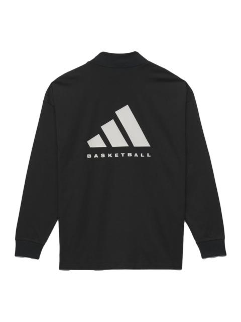 adidas Basketball Long Sleeve Tee 'Black' IR8489
