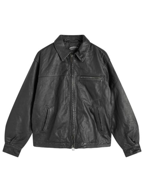 FrizmWORKS Destroyed Cowhide Leather Jacket