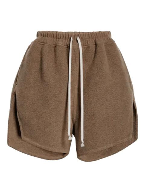drawstring fleece shorts