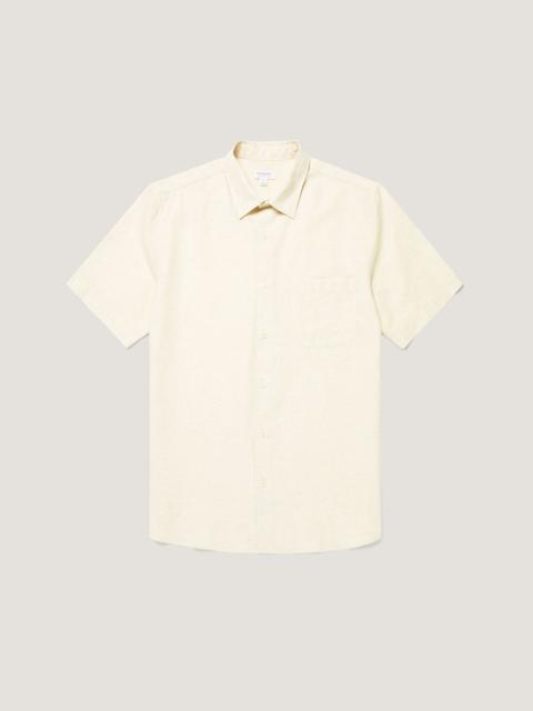 Short Sleeve Cotton Linen Shirt