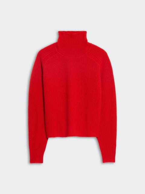 Cropped Rib Turtleneck