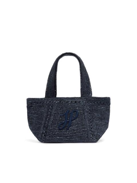 small JP monogram trapeze-design tote bag