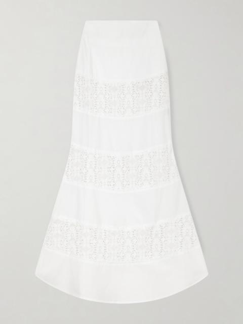 Noemi Embroidered Cotton Skirt