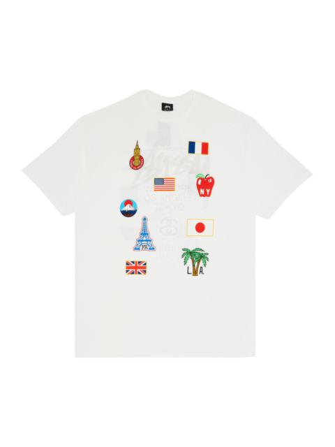 Stussy World Tour Flags Tee 'White'
