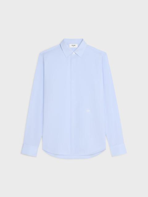 loose shirt in cotton poplin