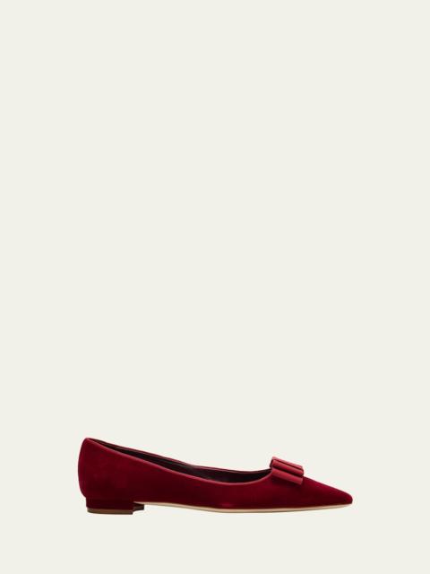 Reador Velvet Bow Flats