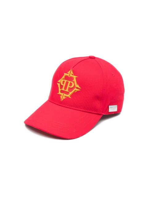 Hexagon logo-embroidered baseball cap