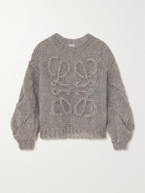 Anagram Oversized Mohair-blend Sweater