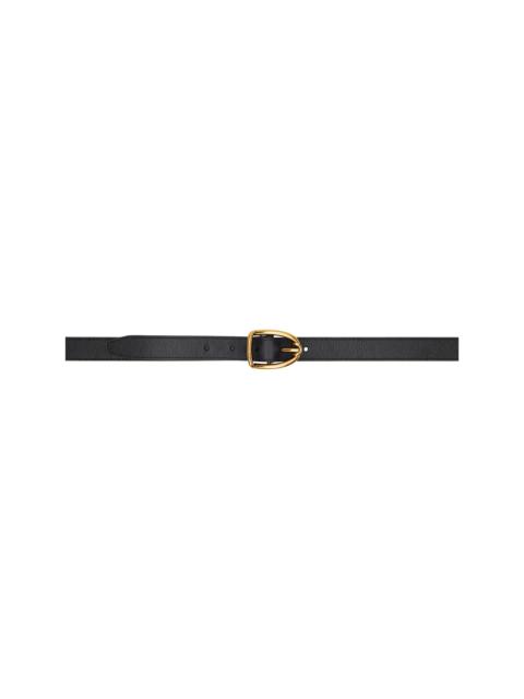 Black Angled Buckle Belt
