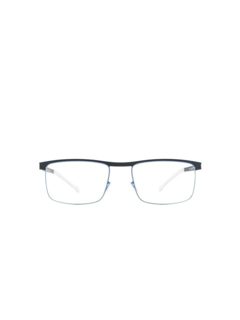 square-frame raised-bridge glasses